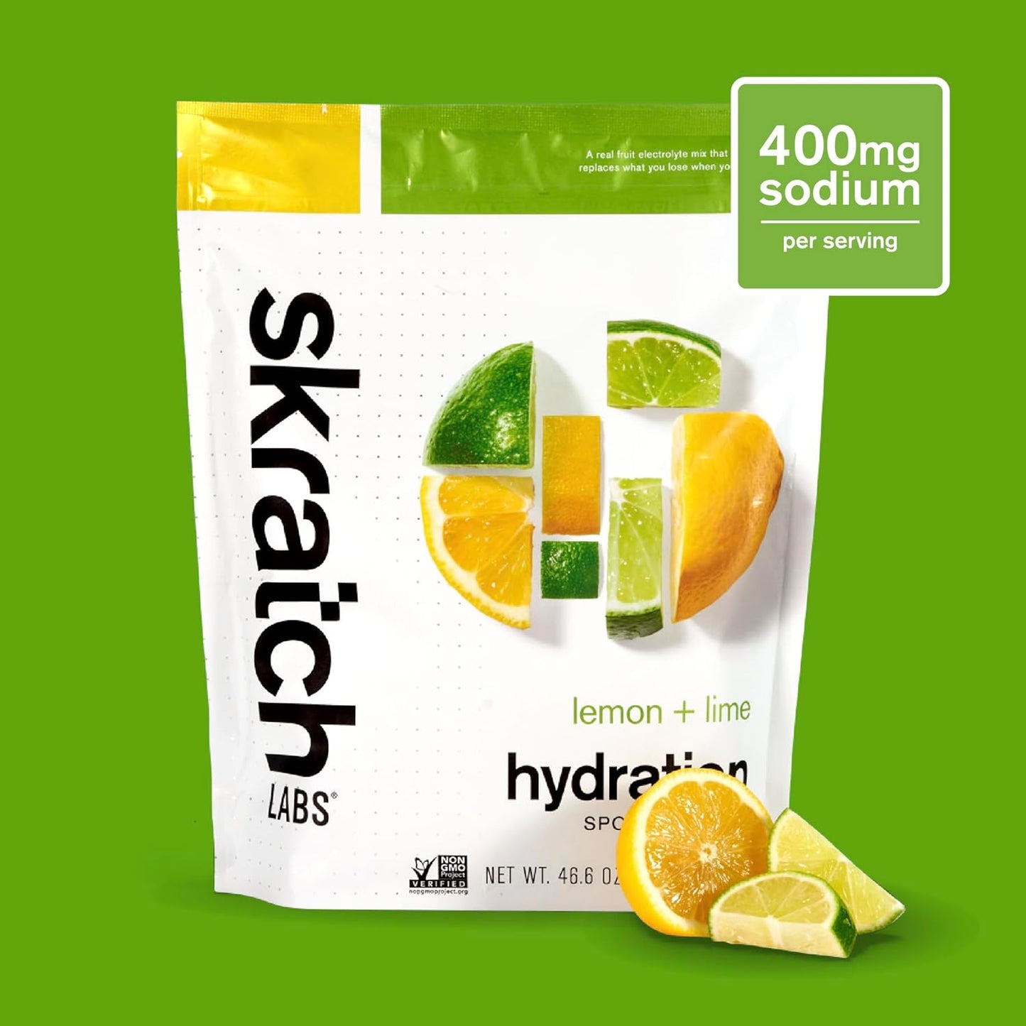 Hydration Powder | Sport Drink Mix | Electrolytes Powder for Exercise, Endurance, and Performance | Lemon + Lime | 60 Servings | Non-Gmo, Vegan, Kosher