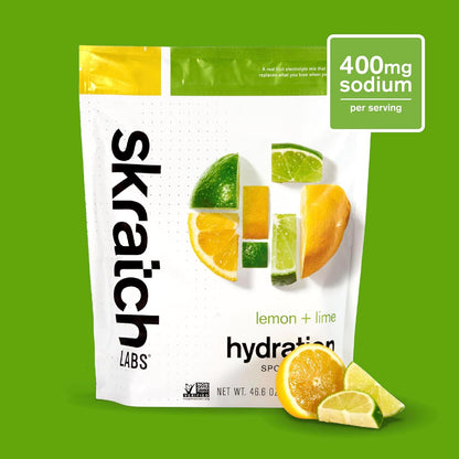Hydration Powder | Sport Drink Mix | Electrolytes Powder for Exercise, Endurance, and Performance | Lemon + Lime | 60 Servings | Non-Gmo, Vegan, Kosher