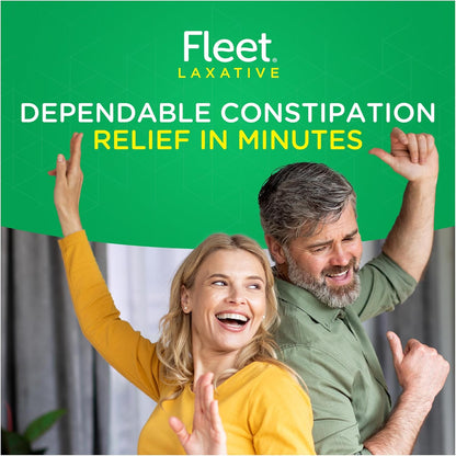 Laxative Saline Enema, Constipation Relief for Adults, Fast-Acting Prefilled Enema Kit, 4.5 Fl Oz, 2 Bottles