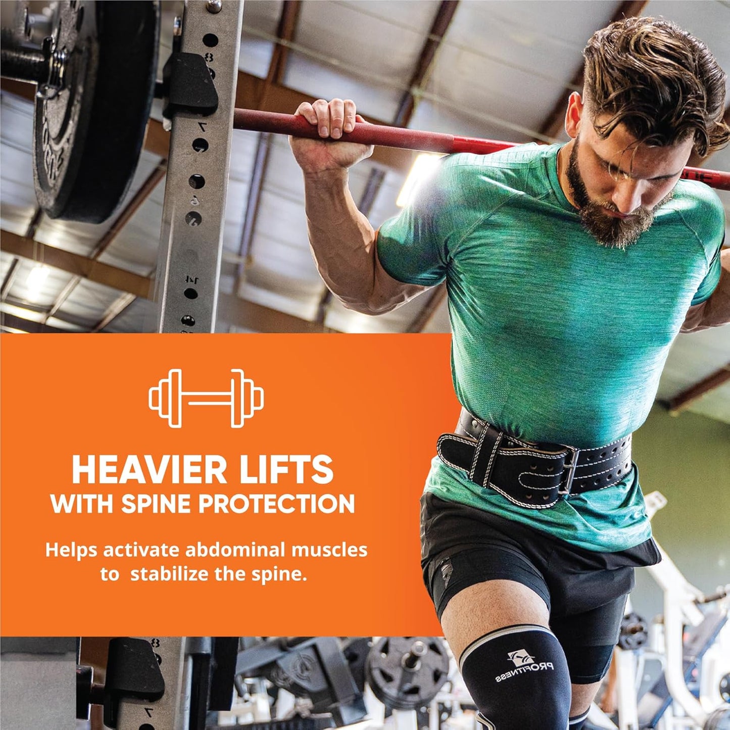 Weight Lifting Belt (5Mm Thick) - Leather Weight Belt for Men & Women - Back Support Squat Belt - Gym Belt for Weightlifting, Powerlifting & Deadlifts | Adjustable Weightlifting Belt